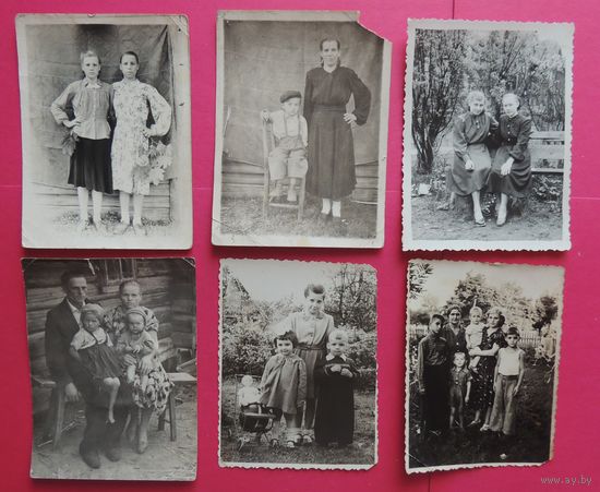 Фото "Деревня. Дети. Подруги", 1950-е гг.