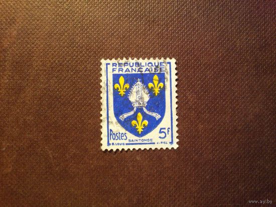 Франция 1958 г. Герб провинции - Сентонж./30а/
