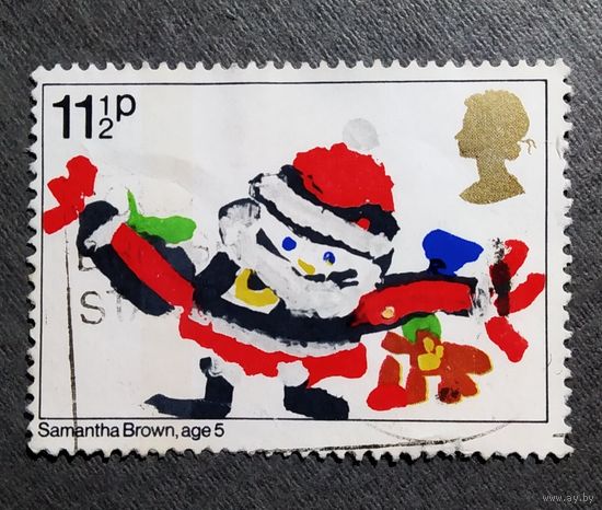 Марка Великобритания 1981 год Рождество