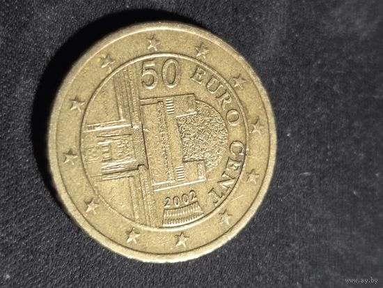 Австрия 50 евроцентов 2002