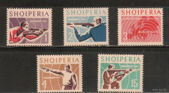 Албания-1965,(Мих.934-938)  * ,  Спорт, Стрельба (полная серия),