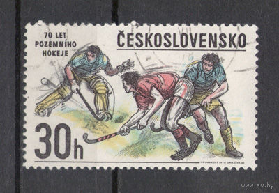 ЧССР.1978.70 лет хоккея на траве (1 марка)