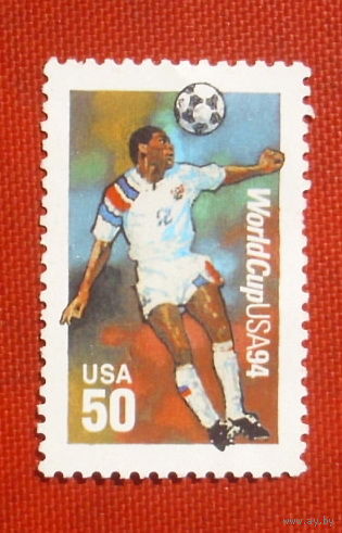 США. Футбол. ( 1 марка ) 1994 года. 4-20.