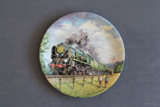 Тарелка коллекционная [1988г. Англия, Davenport, "Золотая стрела", Bradex #26-D8-4.2] D=22см.