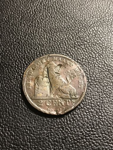 2 сантима 1911 Бельгия