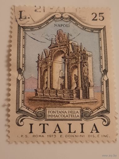 Италия 1973. Наполи. Fontana Della Immacolatella