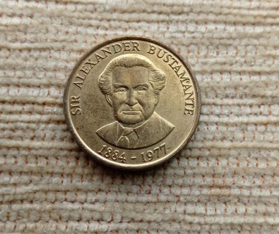 Werty71 Ямайка 1 толстый доллар 1993