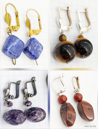 Серьги. Натуральный камень.