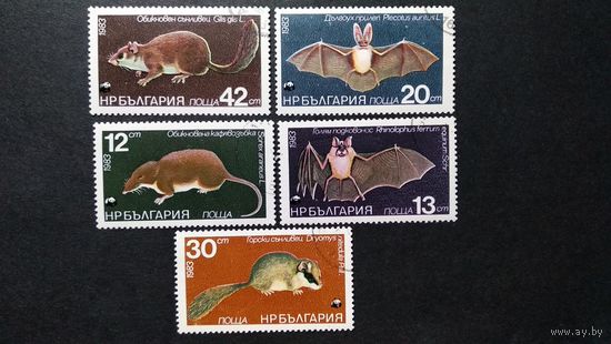 Фауна \27фа\ Болгария 1983 г. Грызуны и летучие мыши