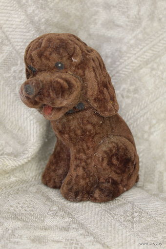 Игрушка СССР собачка поролон есть дефект мордочки!