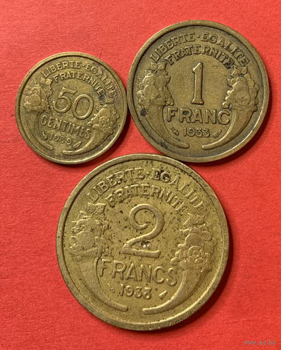Франция 3 монеты