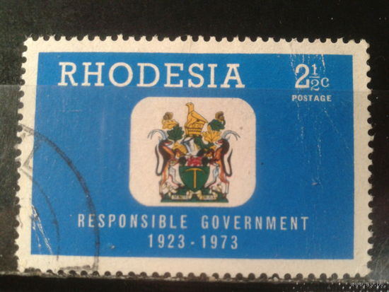 Родезия, 1973. 50 лет ответственного правительства. Герб