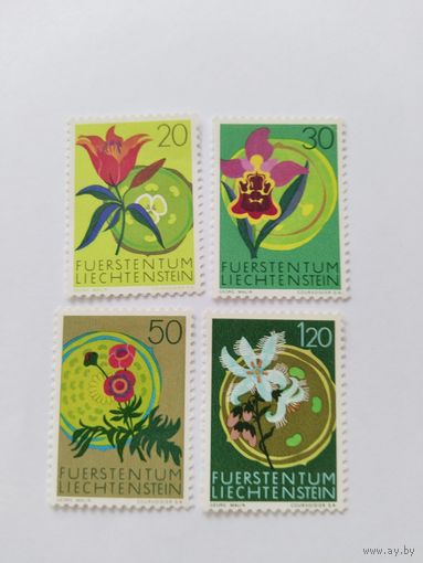 Лихтенштейн 1981 4м цветы