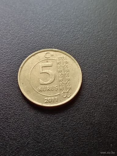 Турция 5 куруш 2011 г.