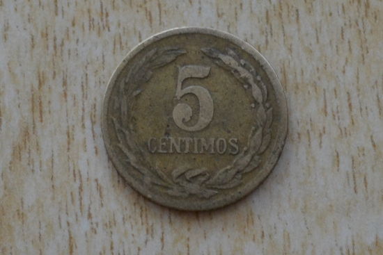 Парагвай 5 сентимо 1944