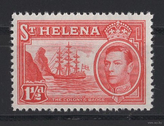 1938 Остров Святой Елены / ST. HELENA** 1,5d Георг VI (SG 133)