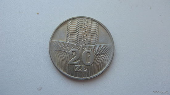 Польша 20 злотых 1976 г.