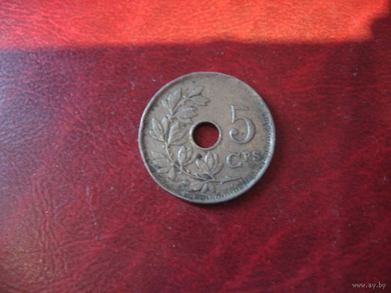 5 сантим 1922 года Бельгия (Q)