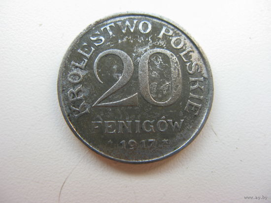 Польша 20 fenigow 1917