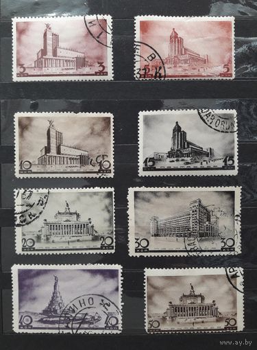 СССР 1937г. Серия из 8 марок. Архитектура Москвы. гаш.