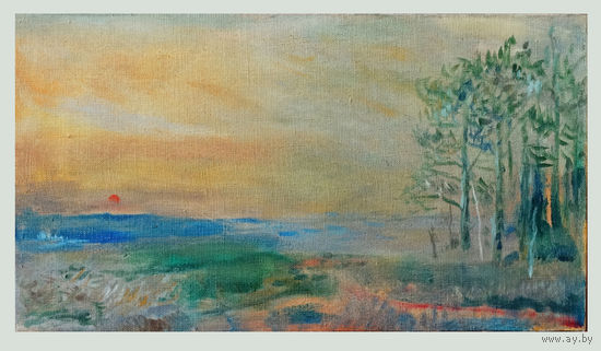 Картина пейзаж А. Серпин 2025г