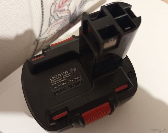 АКБ от шуруповерта BOSCH (Оригинал) 12V-1,2 Ah 4/5Cs NiCd - быстро разряжается. Made in Malaysia.