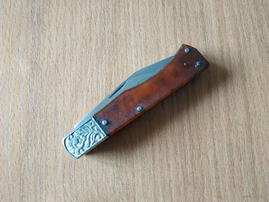 Старый карманный складной (перочинный) туристический нож "Павловский сувенир". СССР, вторая половина прошлого века.