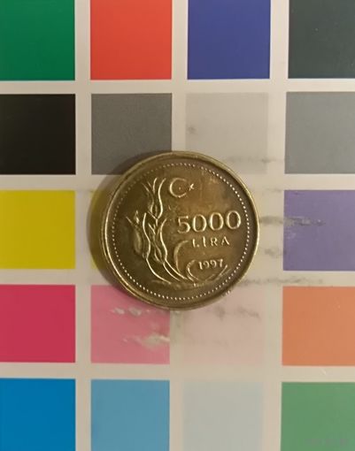 Турция 5000 лир 1997