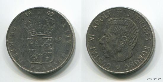 Швеция. 1 крона (1969)
