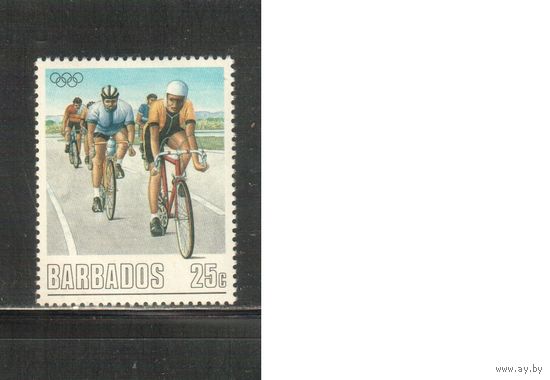 Барбадос-1988 (Мих.701) , **,  Спорт, , Велоспорт ,Велосипеды