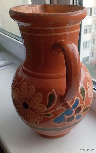 Кувшин клеймо в тесте "куманец" 27 см 3 литра , в крокелюре