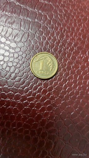 Монета 1 грош 2015г. Польша. Неплохая!