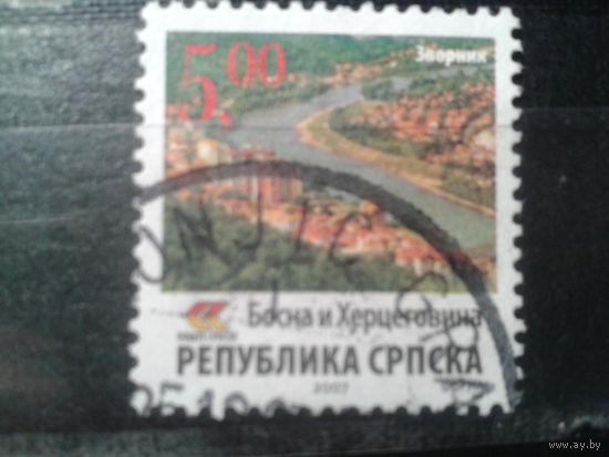 Босния и Гецеговина республика Сербская, 2007. Вид на город Зворник. Mi-6,0 евро гаш.