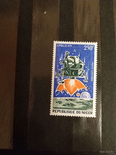 1971 Нигер космос миссия Аполлона 14 чистая клей лёгкая наклейка выпускалась одиночкой (3-4)