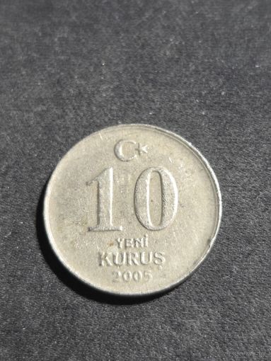 Турция 10 новых курушей 2005