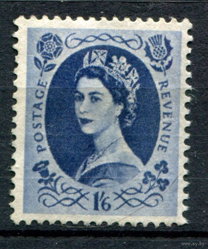 Великобритания - 1958/67г. - королева Елизавета II, 1 6 Sh P - 1 марка - чистая, без клея [Mi 334]. #3-GB-99-A-1