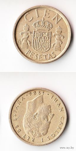 100 песет Испания 1986 года