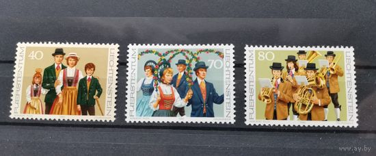 Лихтенштейн 1980г. Костюмы.Mi 754-756 полная серия **