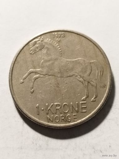 Норвегия 1 крона 1973