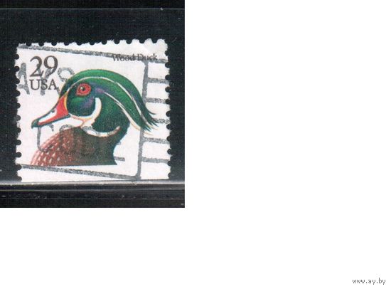США-1991, (Мих.2127), гаш. , Стандарт, Птицы,