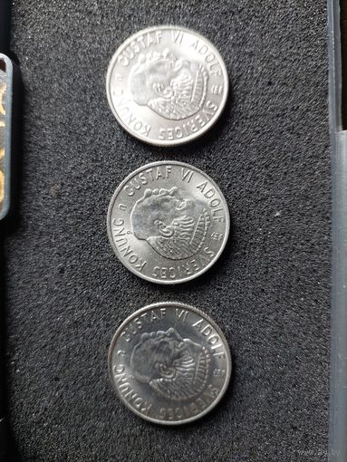 2 кроны Швеция 1968.69.70 гг.
