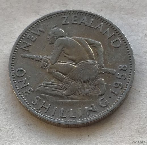 Новая Зеландия 1 шиллинг 1958 Елизавета II