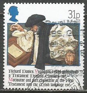 Британия. 100 лет Валлийской библии. 1988г. Mi#1141.