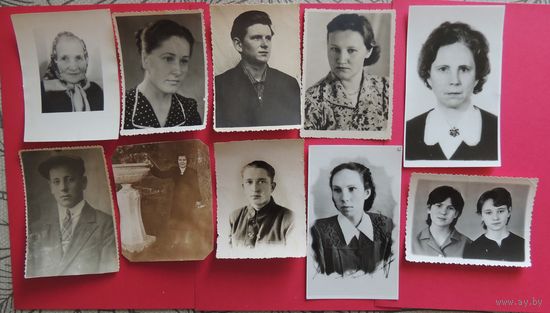 Фото бытовое, 1940-1970-е гг., 10 шт.