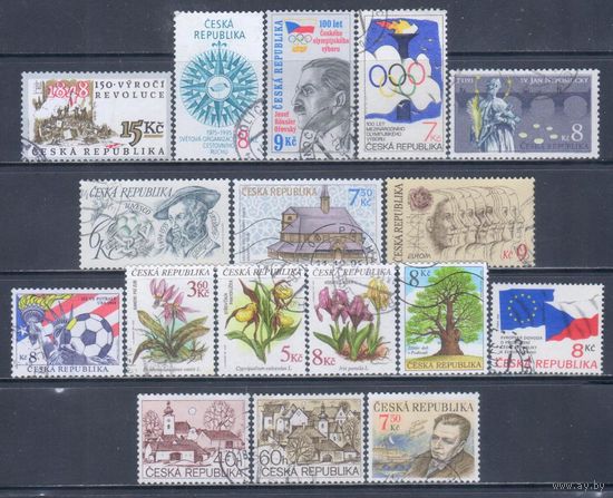 [2804] Чехия. 17 гашеных марок.