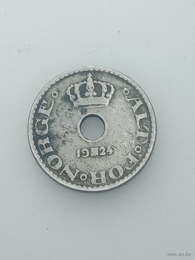 Норвегия 10 эре 1924 года .
