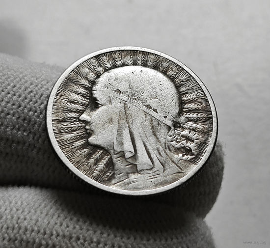 2 злотых 1933 г.  Ядвига, Варшава, лот рп-5,1