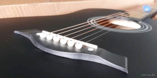 Гитара классическая акустическая шестиструнная чёрная лак