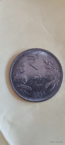 Индия 2 рупий 2014