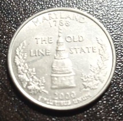 США. 25 центов. 2000. Мэриленд. P